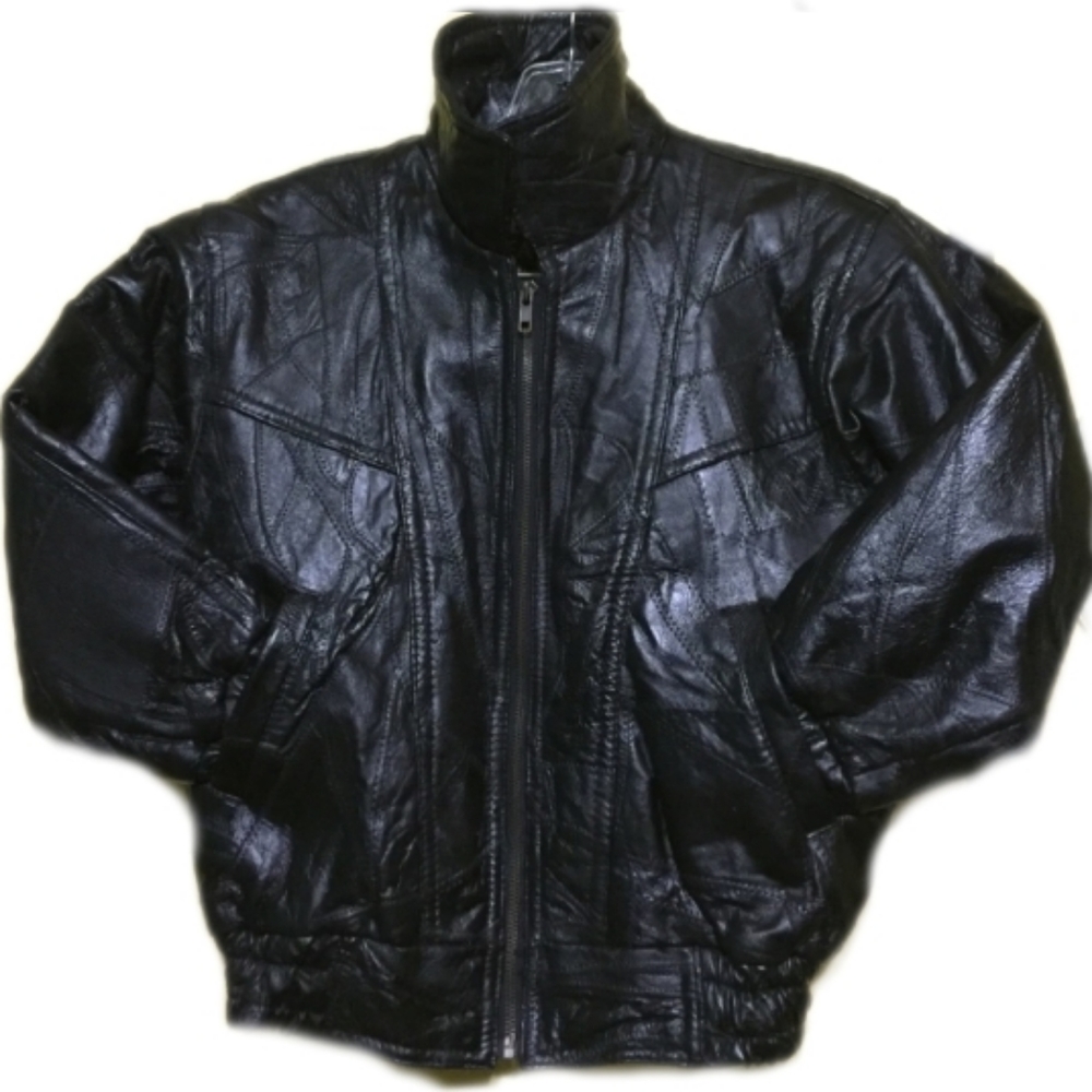 🖤 Leather Bomber Jacket 8/9